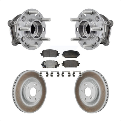 Hub Bearing Coat Brake Rotor Pad Front Kit For Hyundai Santa Fe Kia Sorento Cruz