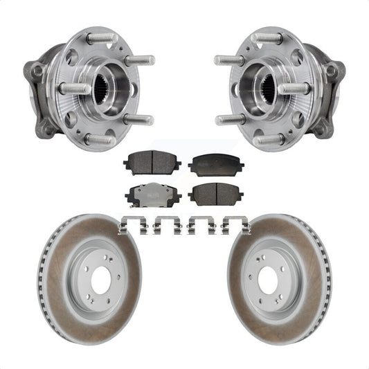 Hub Bearing Coat Brake Rotor Pad Front Kit For Hyundai Santa Fe Kia Sorento Cruz