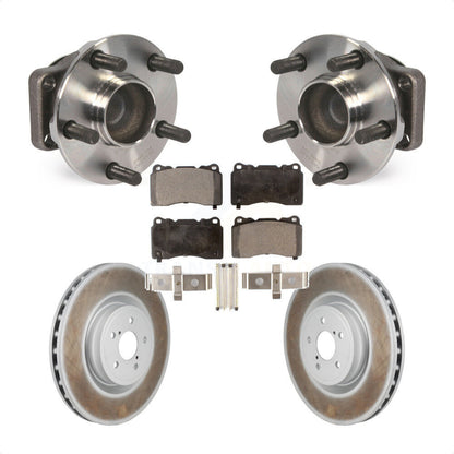 Hub Bearing Assembly Coated Brake Rotor & Pad Front Kit For Subaru BRZ Toyota 86