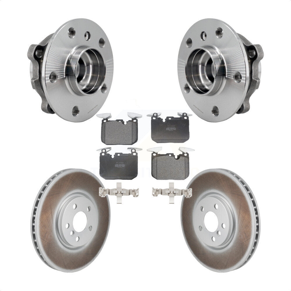 Hub Bearing Coated Brake Rotor & Pad Front Kit For Mini Cooper John Works