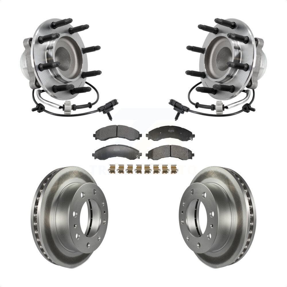 Hub Bearing Coat Brake Rotor Pad Front Kit For GMC Savana 2500 Chevrolet Express
