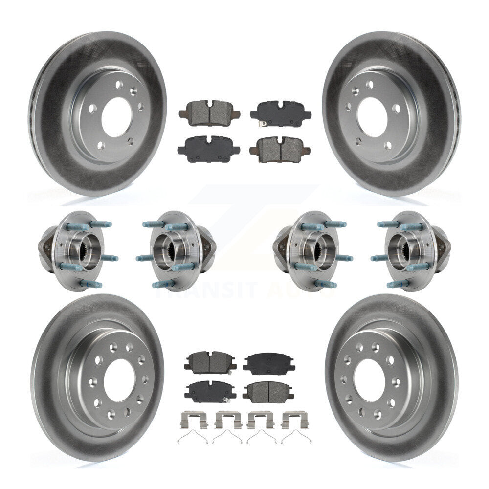 Hub Bearing Coat Brake Rotor Pad Front Rear Kit (10Pc) For Chevrolet Equinox GMC