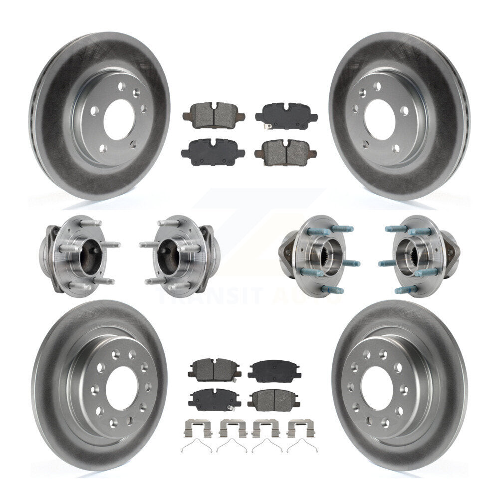 Hub Bearing Coat Brake Rotor Pad Front Rear Kit (10Pc) For Chevrolet Equinox GMC