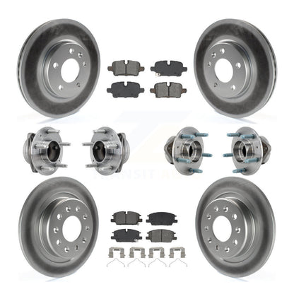 Hub Bearing Coat Brake Rotor Pad Front Rear Kit (10Pc) For Chevrolet Equinox GMC