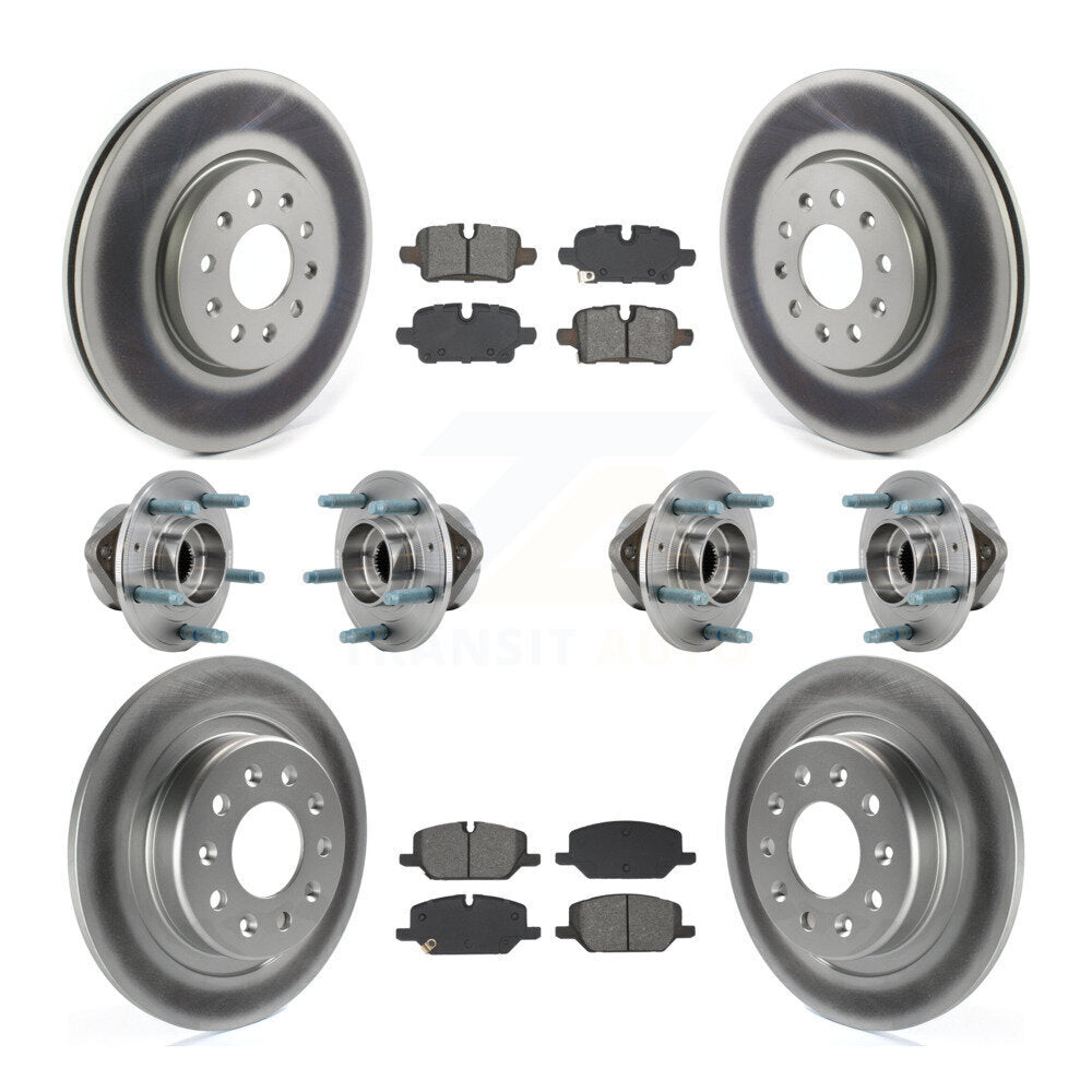 Hub Bearing Coat Brake Rotor Pad Front Rear Kit (10Pc) For Chevrolet Equinox GMC