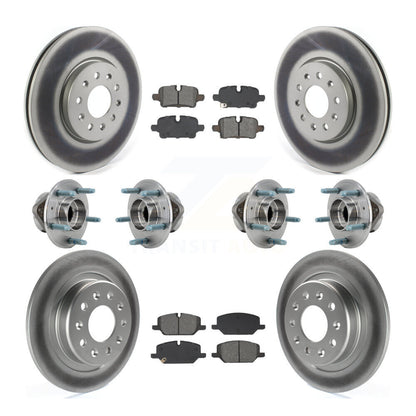Hub Bearing Coat Brake Rotor Pad Front Rear Kit (10Pc) For Chevrolet Equinox GMC