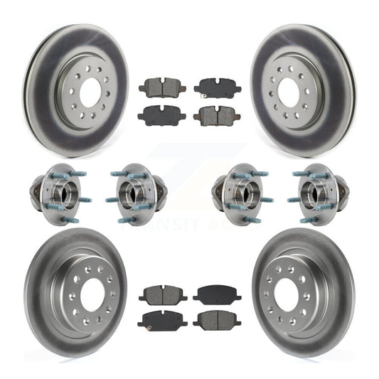 Hub Bearing Coat Brake Rotor Pad Front Rear Kit (10Pc) For Chevrolet Equinox GMC