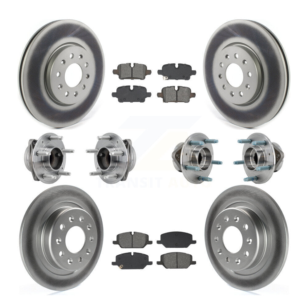 Hub Bearing Coat Brake Rotor Pad Front Rear Kit (10Pc) For Chevrolet Equinox GMC