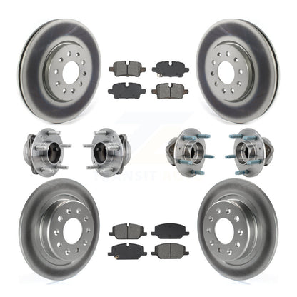 Hub Bearing Coat Brake Rotor Pad Front Rear Kit (10Pc) For Chevrolet Equinox GMC