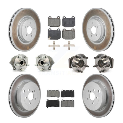 Hub Bearing Coat Brake Rotor Pads Front Rear Kit (10Pc) For Subaru BRZ Toyota 86