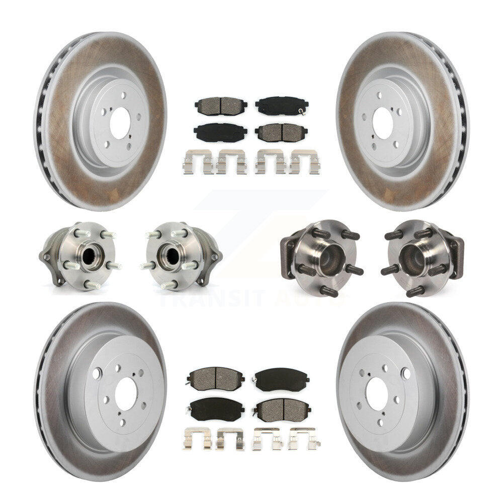Hub Bearing Coat Brake Rotor Pads Front Rear Kit (10Pc) For 19 Toyota 86 Base/GT