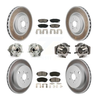 Hub Bearing Coat Brake Rotor Pads Front Rear Kit (10Pc) For 19 Toyota 86 Base/GT