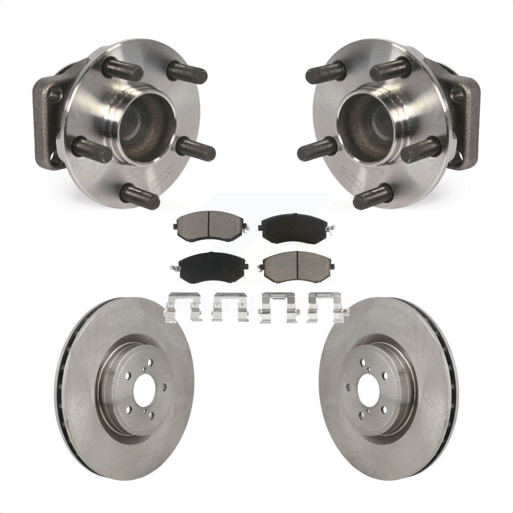 Hub Bearing Brake Rotor & Pad Front Kit For Toyota 86 Base GT With Brembo Brakes