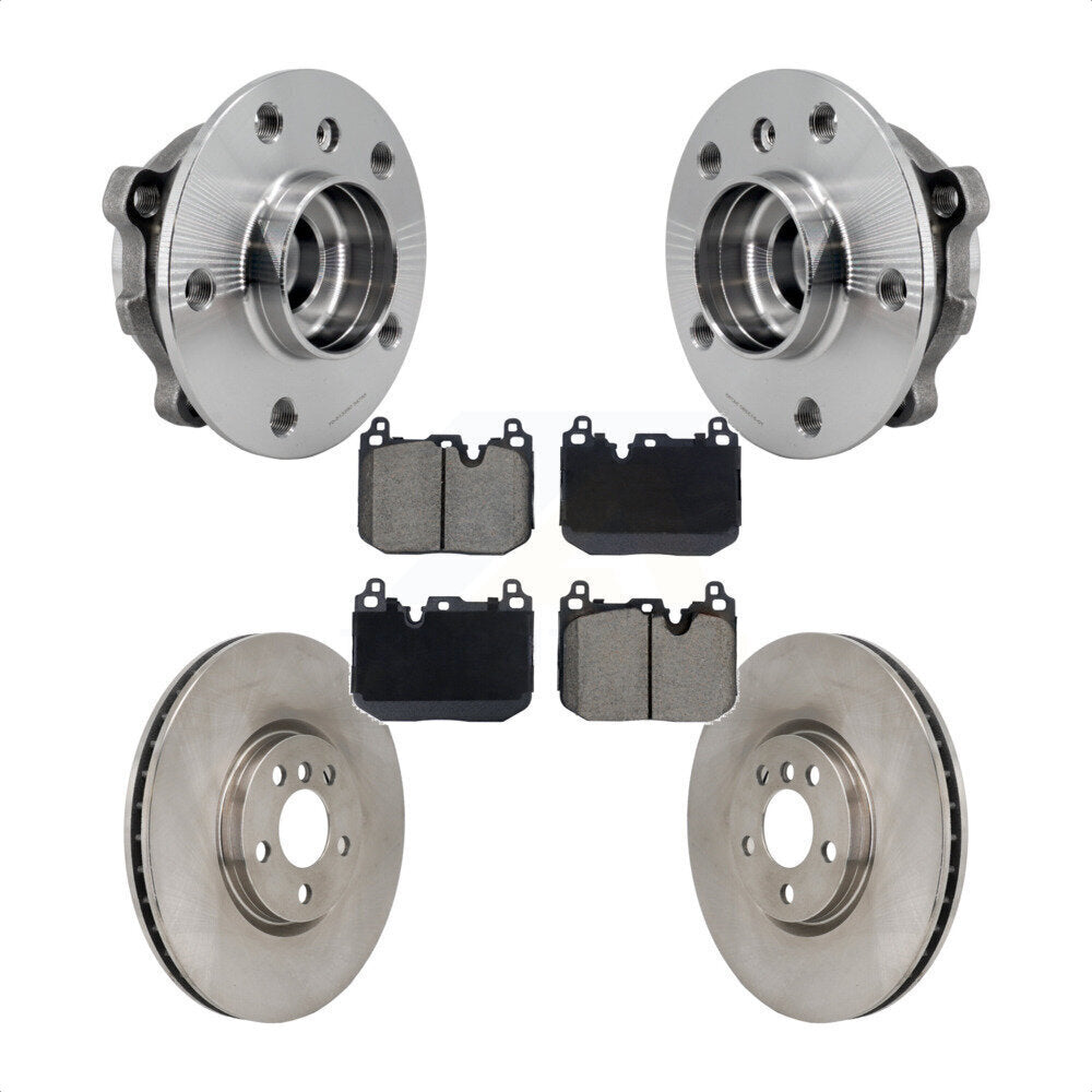 Hub Bearing Disc Brake Rotor & Pads Front Kit For Mini Cooper Countryman Clubman