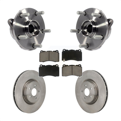 Hub Bearing Assembly Brake Rotor & Pad Front Kit For 2004 Subaru Impreza WRX STI