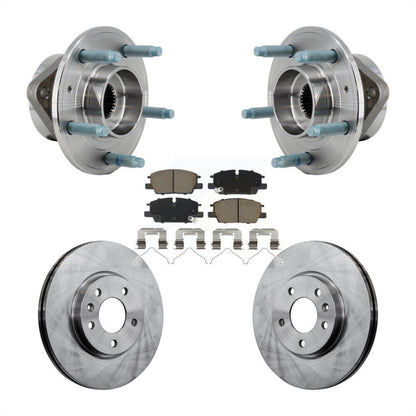 Hub Bearing Assembly Brake Rotor Pad Front Kit For Chevrolet Equinox GMC Terrain