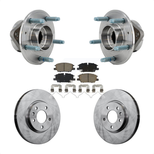 Hub Bearing Assembly Brake Rotor Pad Front Kit For Chevrolet Equinox GMC Terrain