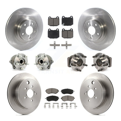 Hub Bearing Brake Rotor Pad Front Rear Kit (10Pc) For Subaru BRZ Limited/Premium