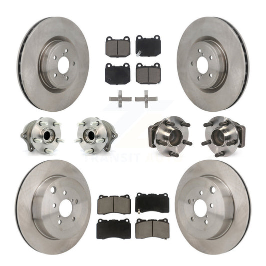 Hub Bearing Disc Brake Rotor Pads Front Rear Kit (10Pc) For Subaru BRZ Toyota 86