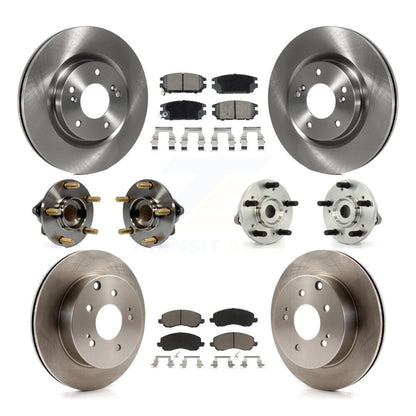 Hub Bearing Brake Rotor Pads Front Rear Kit (10Pc) For Mitsubishi Eclipse Galant