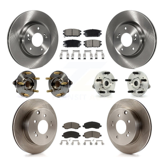 Hub Bearing Brake Rotor Pads Front Rear Kit (10Pc) For Mitsubishi Eclipse Galant