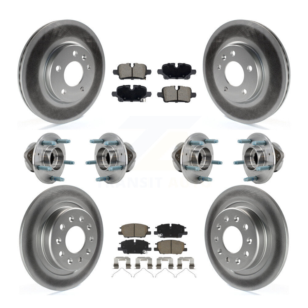 Hub Bearing Coat Brake Rotor Pad Front Rear Kit (10Pc) For Chevrolet Equinox GMC