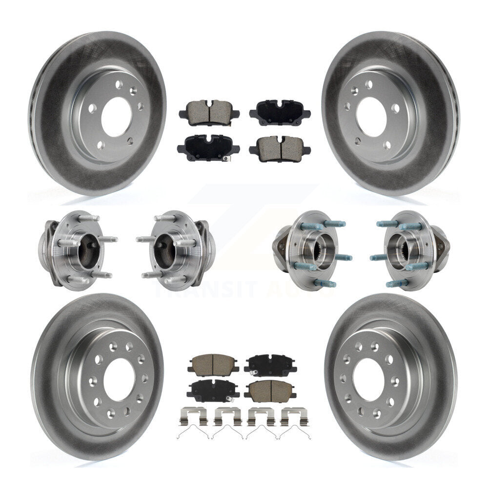 Hub Bearing Coat Brake Rotor Pad Front Rear Kit (10Pc) For Chevrolet Equinox GMC