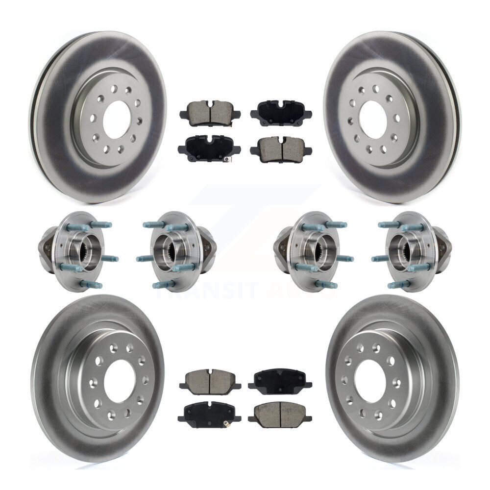Hub Bearing Coat Brake Rotor Pad Front Rear Kit (10Pc) For Chevrolet Equinox GMC