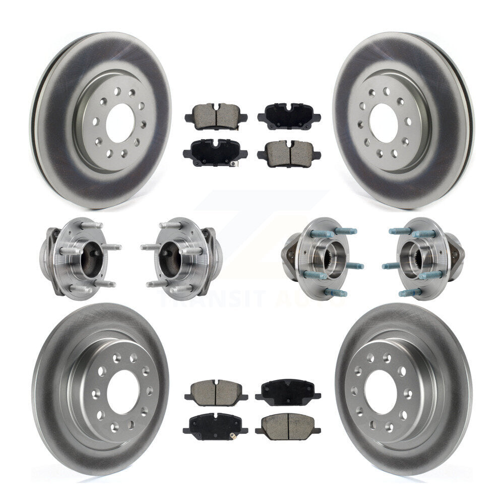 Hub Bearing Coat Brake Rotor Pad Front Rear Kit (10Pc) For Chevrolet Equinox GMC