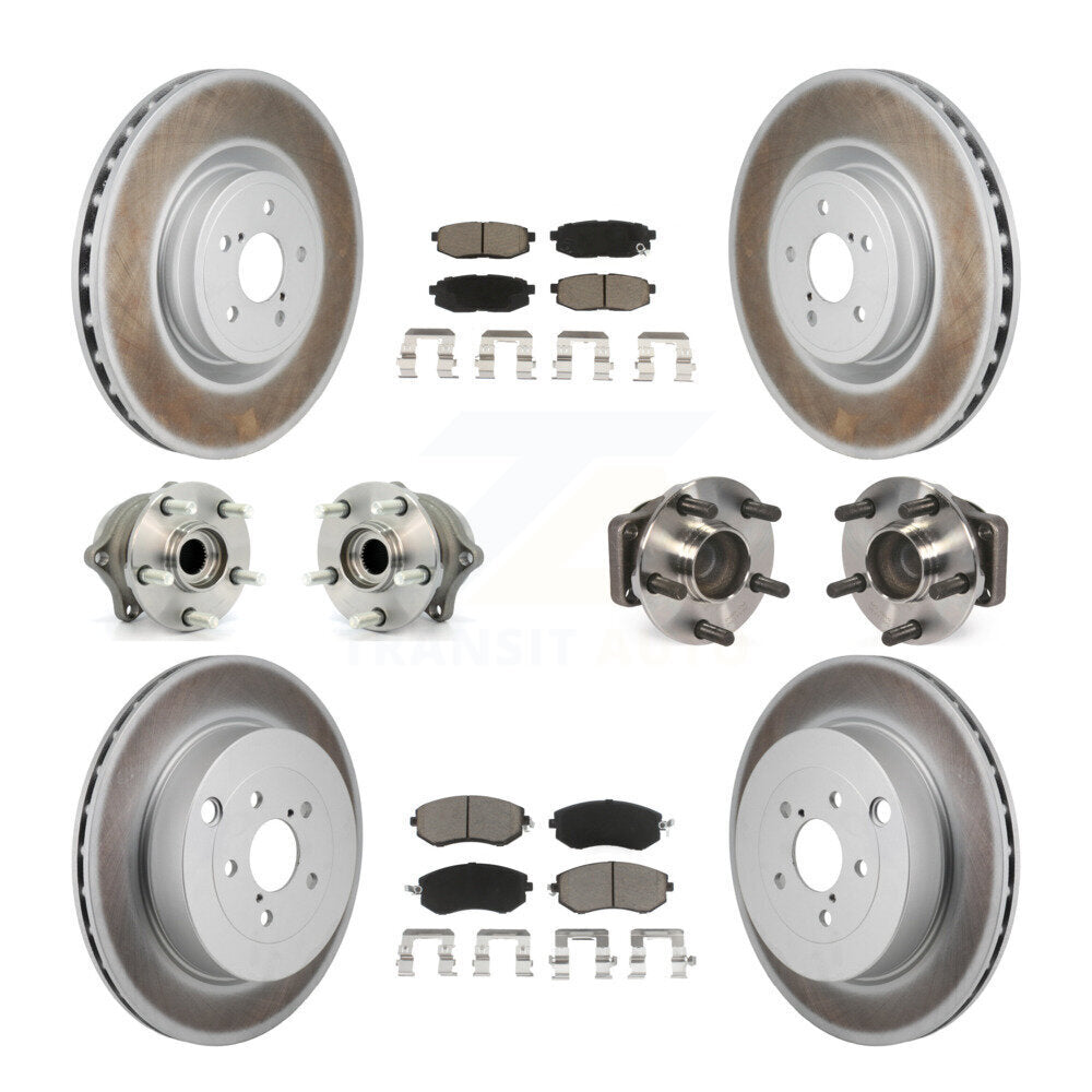 Hub Bearing Coat Brake Rotor Pads Front Rear Kit (10Pc) For 19 Toyota 86 Base/GT