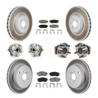 Hub Bearing Coat Brake Rotor Pads Front Rear Kit (10Pc) For 19 Toyota 86 Base/GT
