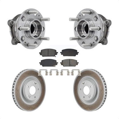 Hub Bearing Coat Brake Rotor Pad Front Kit For Hyundai Santa Fe Kia Sorento Cruz