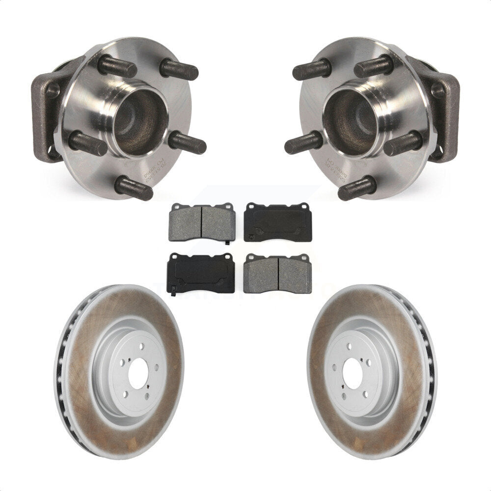 Hub Bearing Assembly Coated Brake Rotor & Pad Front Kit For Subaru BRZ Toyota 86