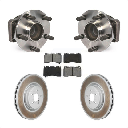 Hub Bearing Assembly Coated Brake Rotor & Pad Front Kit For Subaru BRZ Toyota 86
