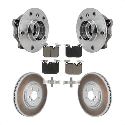 Hub Bearing Coated Brake Rotor & Pad Front Kit For Mini Cooper John Works