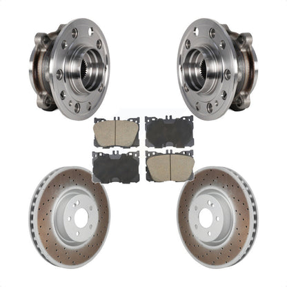 Hub Bearing Coat Brake Rotor Pads Front Kit For Mercedes-Benz C43 AMG GLC43 E450