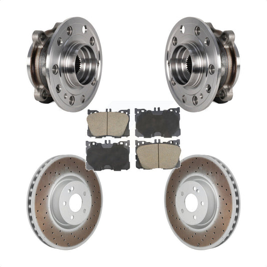 Hub Bearing Coat Brake Rotor Pads Front Kit For Mercedes-Benz C43 AMG GLC43 E450