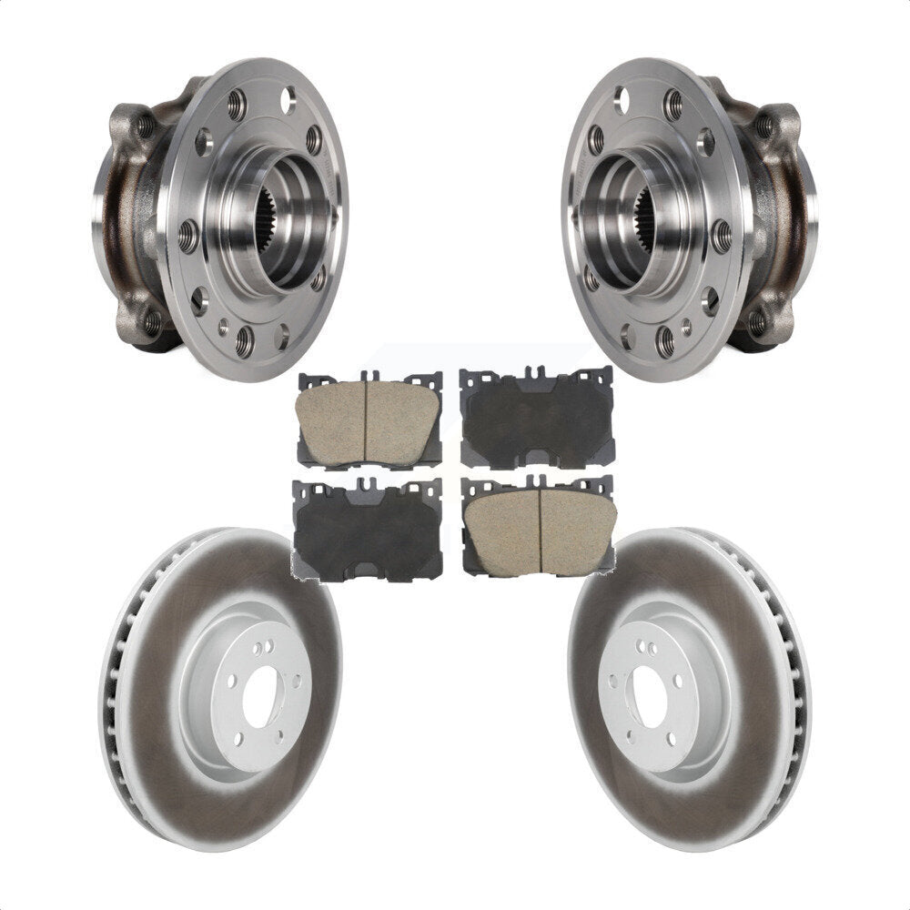 Hub Bearing Coat Brake Rotor Pads Front Kit For Mercedes-Benz C43 AMG GLC43 E450
