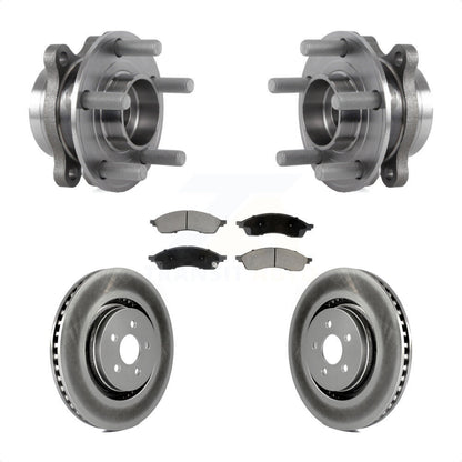 Hub Bearing Assembly Coated Disc Brake Rotor Pads Front Kit For Lincoln Nautilus