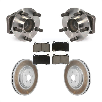 Hub Bearing Assembly Coated Brake Rotor & Pad Front Kit For Subaru BRZ Toyota 86