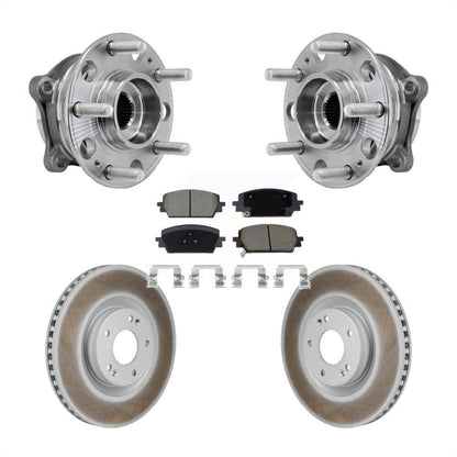 Hub Bearing Coat Brake Rotor Pad Front Kit For Hyundai Santa Fe Kia Sorento Cruz