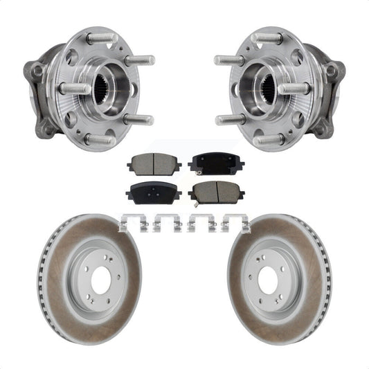 Hub Bearing Coat Brake Rotor Pad Front Kit For Hyundai Santa Fe Kia Sorento Cruz