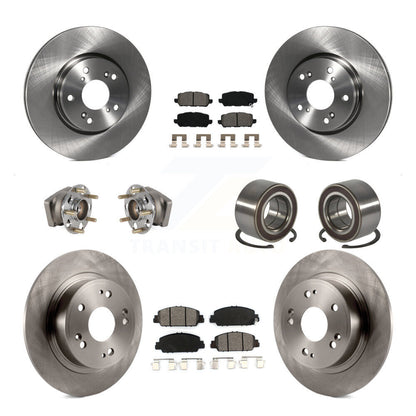 Hub Bearing Brake Rotor & Pad Front Rear Kit (10Pc) For 2016-2022 Honda HR-V AWD
