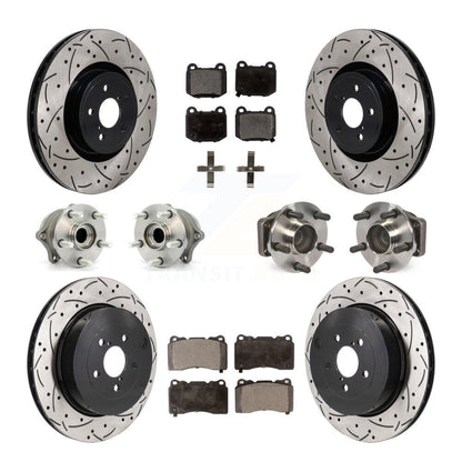 Hub Bearing Coat Brake Rotor Pads Front Rear Kit (10Pc) For Subaru BRZ Toyota 86