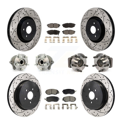 Hub Bearing Coat Brake Rotor Pads Front Rear Kit (10Pc) For 19 Toyota 86 Base/GT