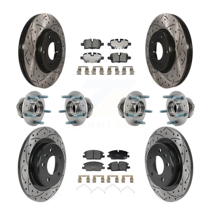 Hub Bearing Coat Brake Rotor Pad Front Rear Kit (10Pc) For Chevrolet Equinox GMC