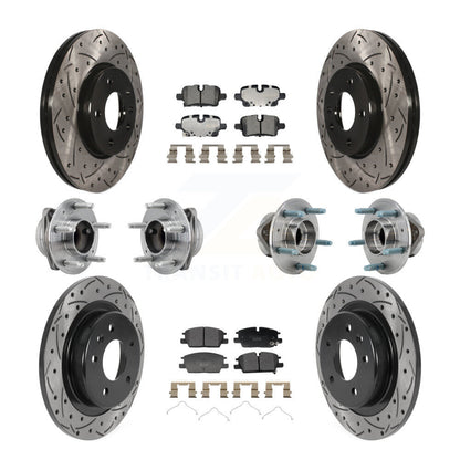 Hub Bearing Coat Brake Rotor Pad Front Rear Kit (10Pc) For Chevrolet Equinox GMC