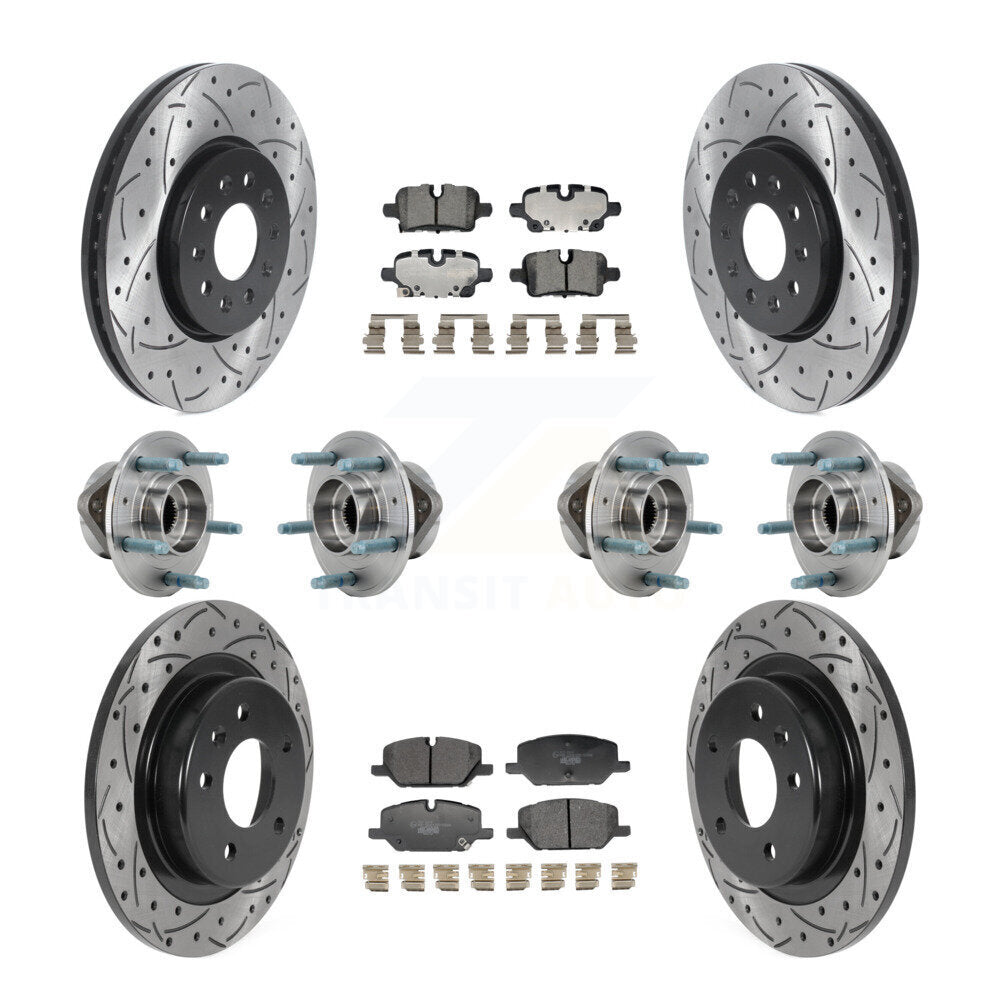 Hub Bearing Coat Brake Rotor Pad Front Rear Kit (10Pc) For Chevrolet Equinox GMC