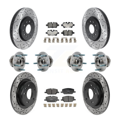 Hub Bearing Coat Brake Rotor Pad Front Rear Kit (10Pc) For Chevrolet Equinox GMC