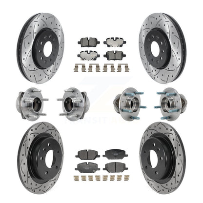Hub Bearing Coat Brake Rotor Pad Front Rear Kit (10Pc) For Chevrolet Equinox GMC
